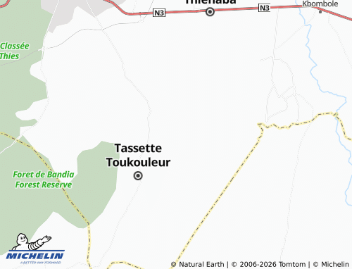 Mapa MICHELIN Tialé - ViaMichelin