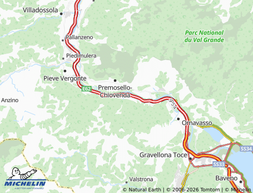 MICHELIN Anzola d'Ossola map - ViaMichelin