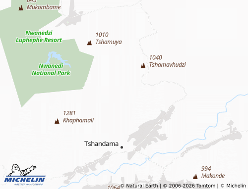 MICHELIN-Landkarte Gwagwathini - ViaMichelin