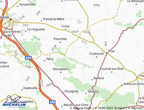 Carte MICHELIN Bierre - ViaMichelin