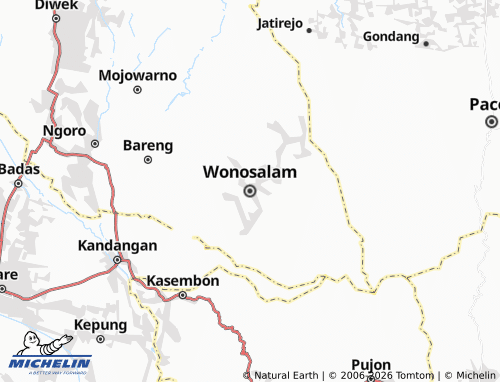 Kaart MICHELIN Wonosalam - ViaMichelin