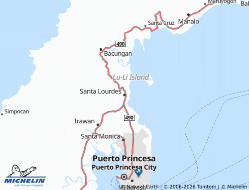MICHELIN Santa Lourdes map - ViaMichelin
