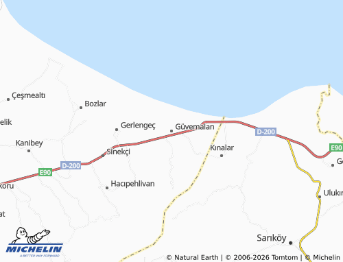 Mappa MICHELIN Güvemalan - ViaMichelin