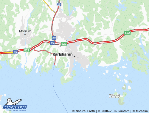 MICHELIN-Landkarte Karlshamn - ViaMichelin