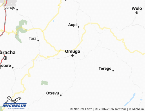 Carte MICHELIN Omugo - ViaMichelin