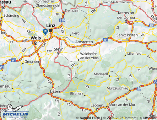 MICHELIN Waidhofen an der Ybbs map - ViaMichelin