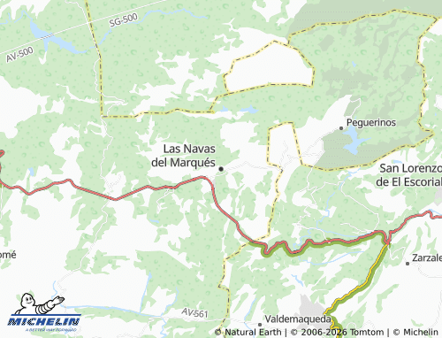 MICHELIN Las Navas del Marqués map - ViaMichelin