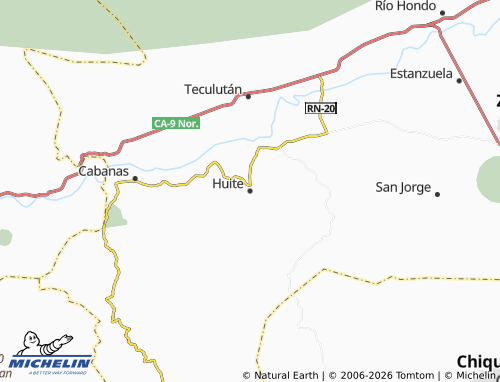 MICHELIN Huite map - ViaMichelin