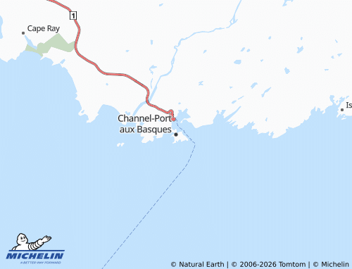 Kaart MICHELIN Channel-Port aux Basques - ViaMichelin