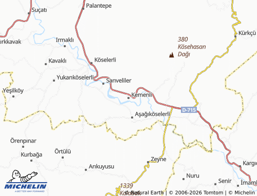 Mappa MICHELIN Kemenli - ViaMichelin
