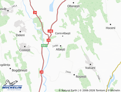Carte MICHELIN Albești - ViaMichelin