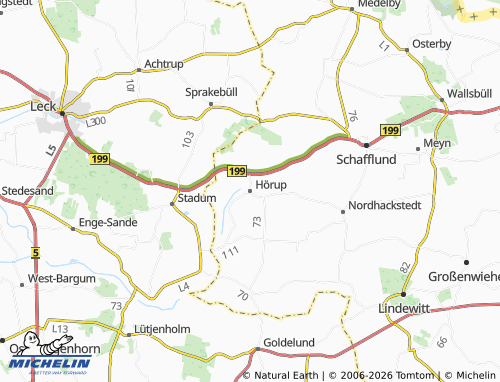 MICHELIN Hörup map - ViaMichelin