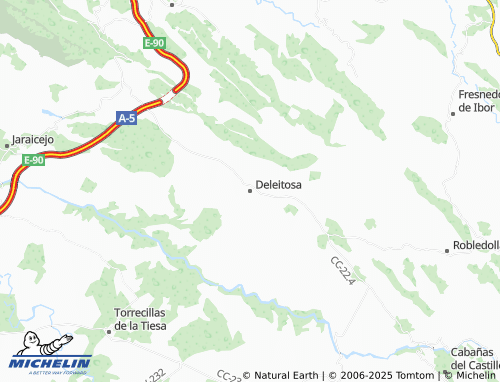 MICHELIN Deleitosa map - ViaMichelin