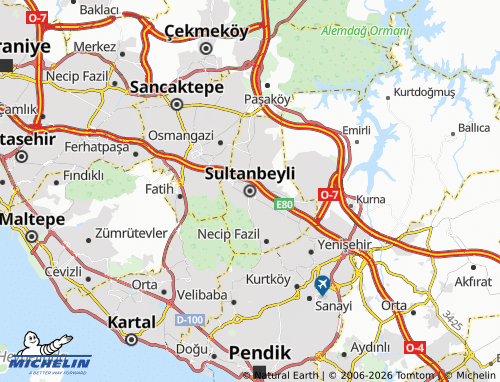 Mappa MICHELIN Sultanbeyli - ViaMichelin