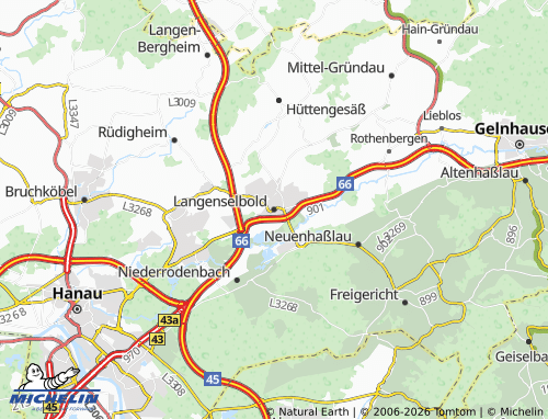 MICHELIN Langenselbold map - ViaMichelin