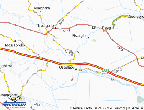 MICHELIN Migliarino map - ViaMichelin