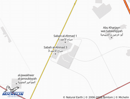 MICHELIN Sabah Al Ahmad 2 Block 3 map - ViaMichelin