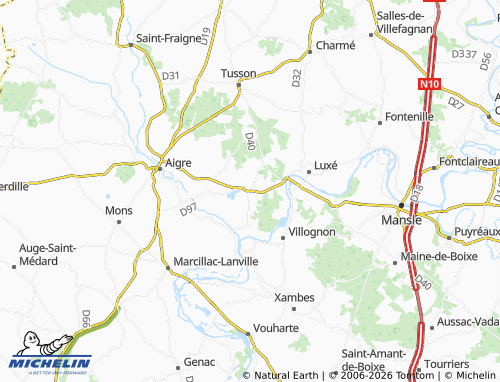 Mapa MICHELIN Fouqueure - ViaMichelin