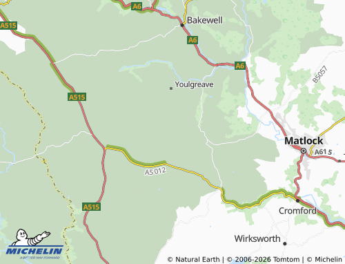 Carte MICHELIN Dale End - ViaMichelin