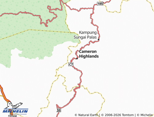 MICHELIN Cameron Highlands map - ViaMichelin