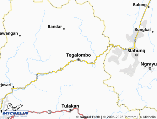 MICHELIN-Landkarte Tegalombo - ViaMichelin