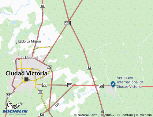 MICHELIN Dieciocho de Marzo map - ViaMichelin