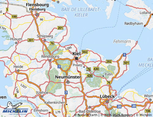 MICHELIN Schleswig-Holstein map - ViaMichelin
