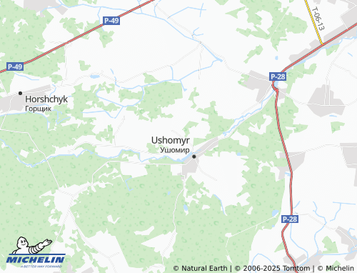 MICHELIN Zarichchia map - ViaMichelin