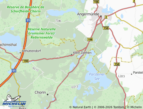 MICHELIN Klein Ziethen map - ViaMichelin