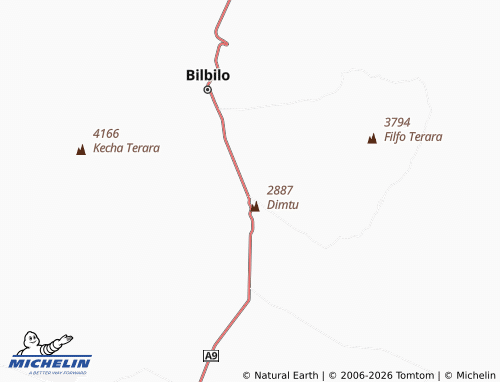 MICHELIN Gedeb map - ViaMichelin
