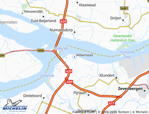 Carte MICHELIN Willemstad - ViaMichelin