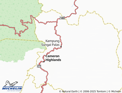 MICHELIN Kampung Sungai Palas map - ViaMichelin
