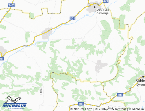 MICHELIN Karpachevo map - ViaMichelin
