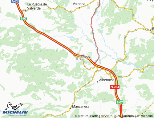 MICHELIN Sarrión map - ViaMichelin