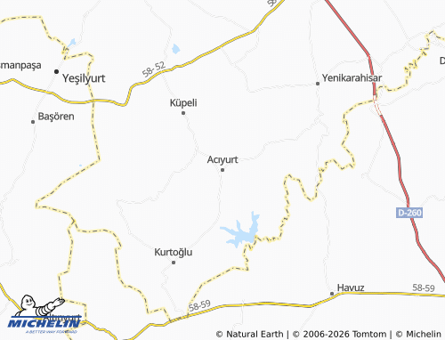 Mappa MICHELIN Acıyurt - ViaMichelin