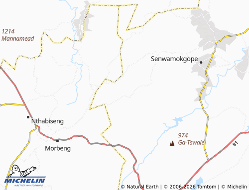 MICHELIN-Landkarte Thakgalane 4 - ViaMichelin