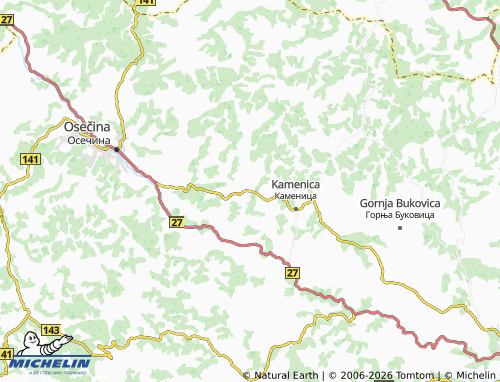 Mapa MICHELIN Osladić - ViaMichelin