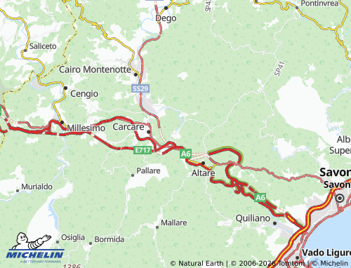Mapa MICHELIN Ferrania - ViaMichelin