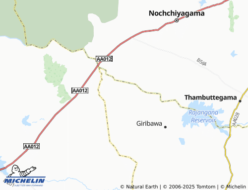 MICHELIN Perakumpura map - ViaMichelin