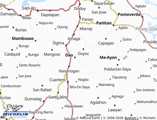 MICHELIN Matagnop map - ViaMichelin