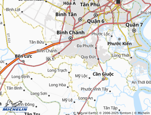 Mappa MICHELIN Long Thượng - ViaMichelin