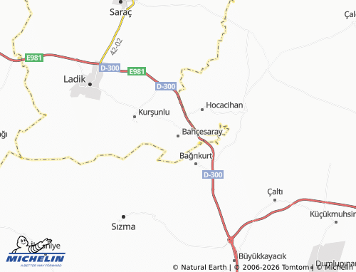 Mappa MICHELIN Bahçesaray - ViaMichelin
