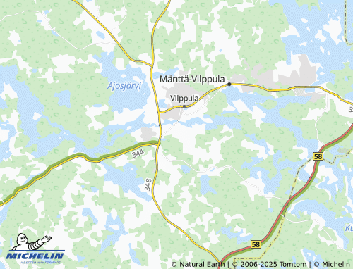 MICHELIN Korpelanmäki map - ViaMichelin
