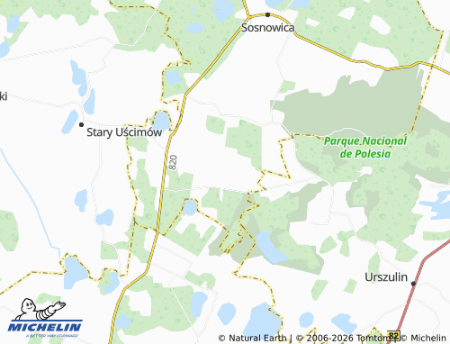 Carte MICHELIN Lejno - ViaMichelin