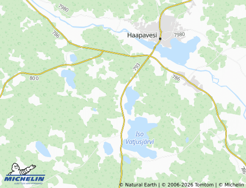 Carte MICHELIN Aakonpuhto - ViaMichelin