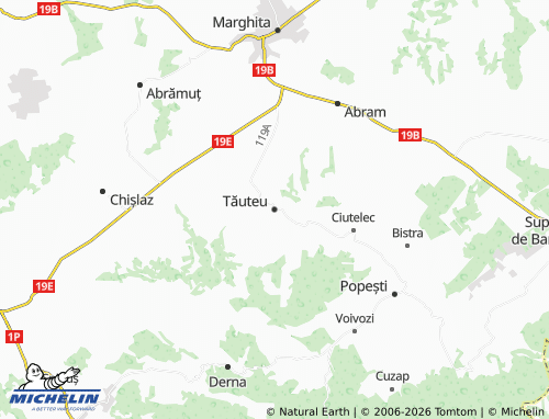 MICHELIN Tăuteu map - ViaMichelin