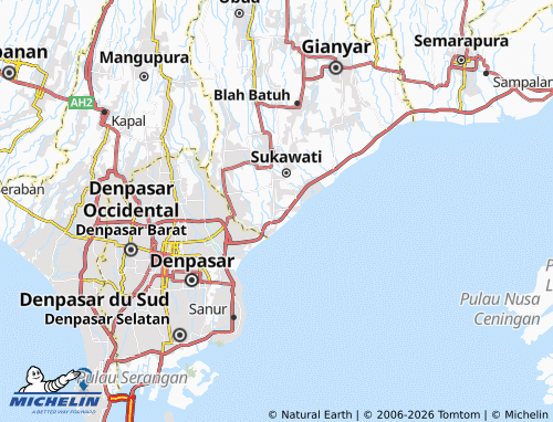 Mappa MICHELIN Ketewel - ViaMichelin