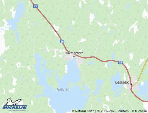 MICHELIN-Landkarte Hovmantorp - ViaMichelin