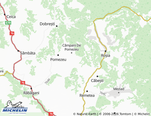 Mappa MICHELIN Vălani De Pomezeu - ViaMichelin