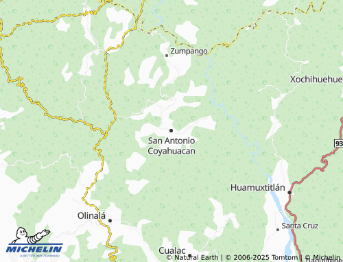 MICHELIN San Antonio Coyahuacan map - ViaMichelin